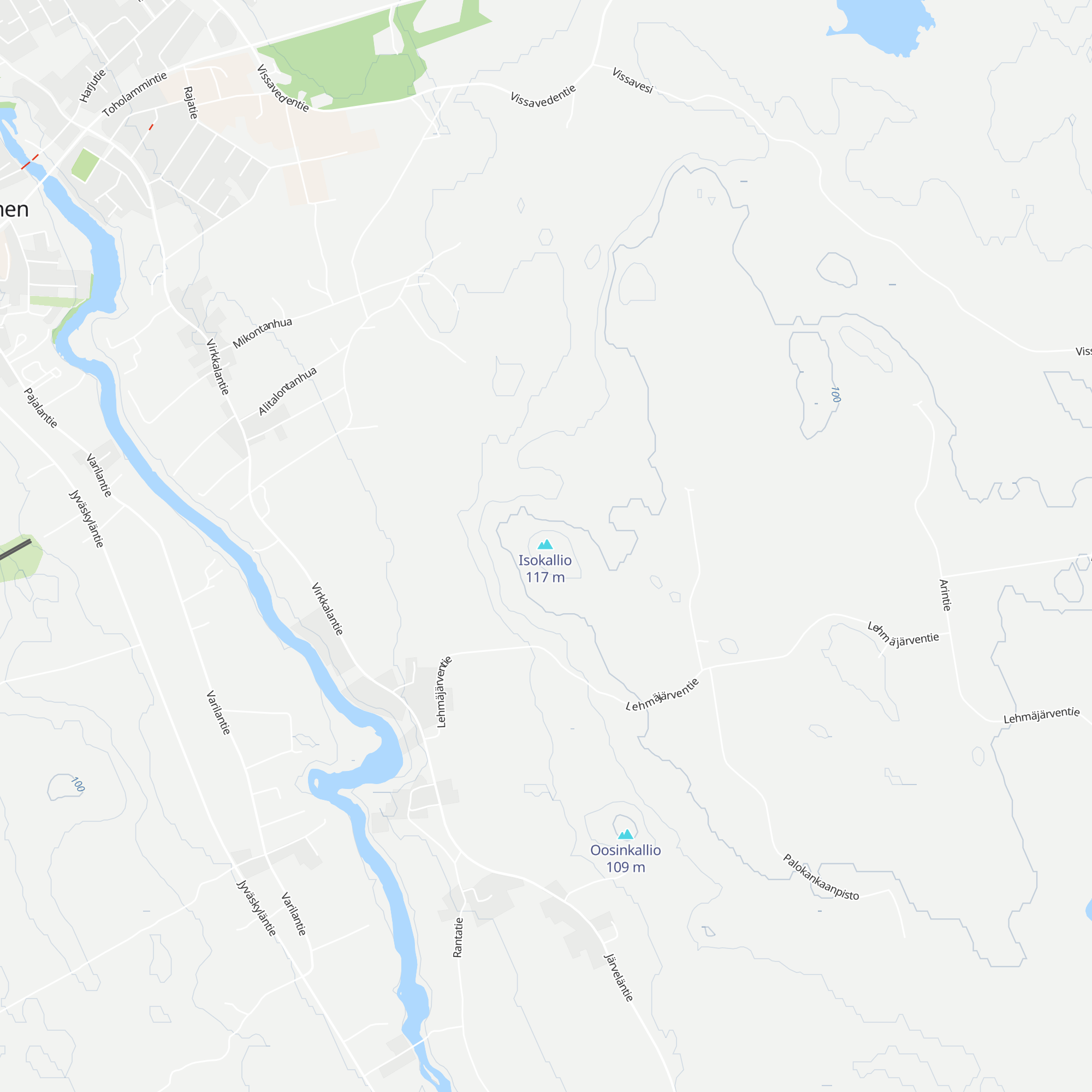 Isokallion kota map