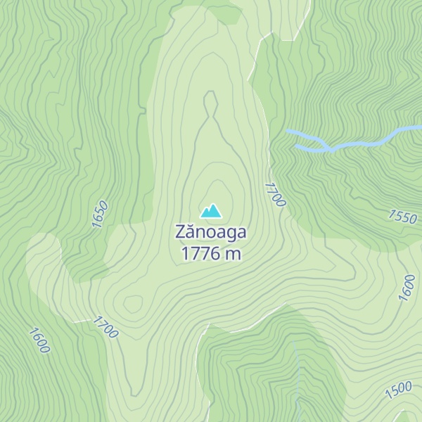 Map of Zănoaga