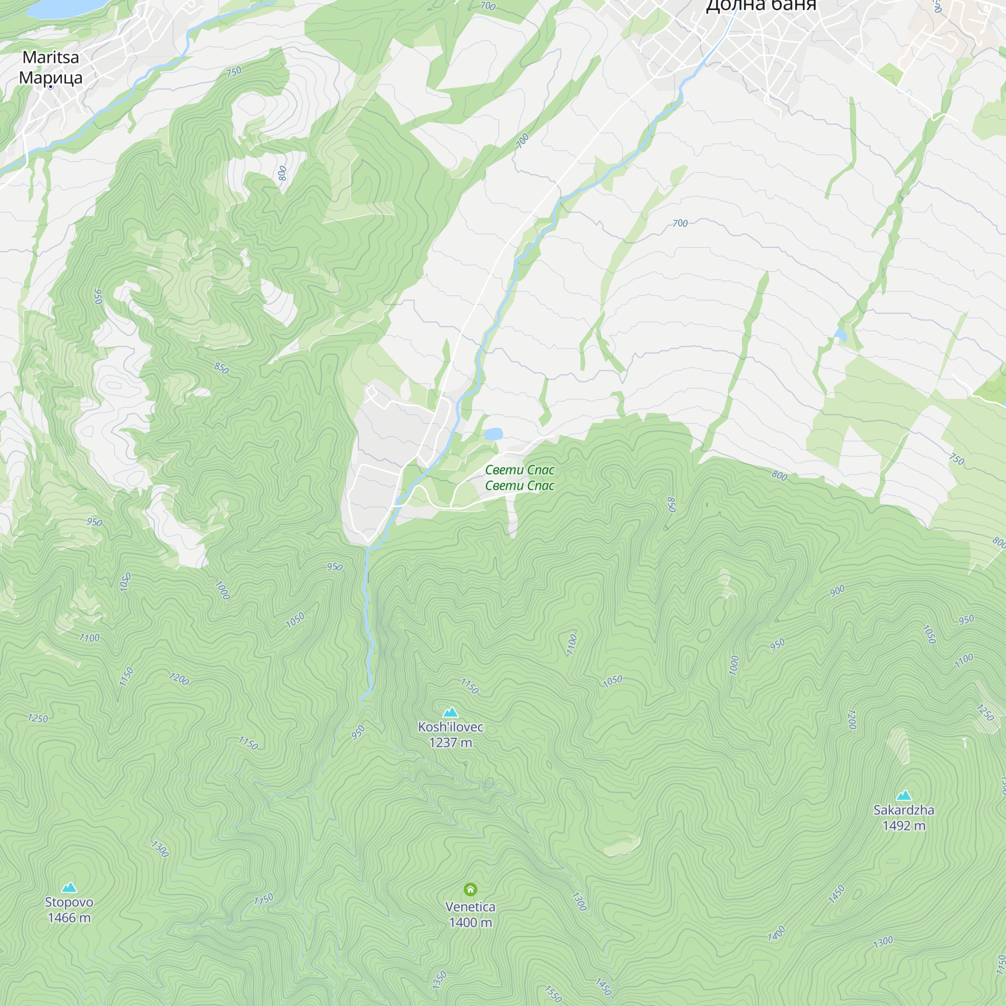 Gerginica map