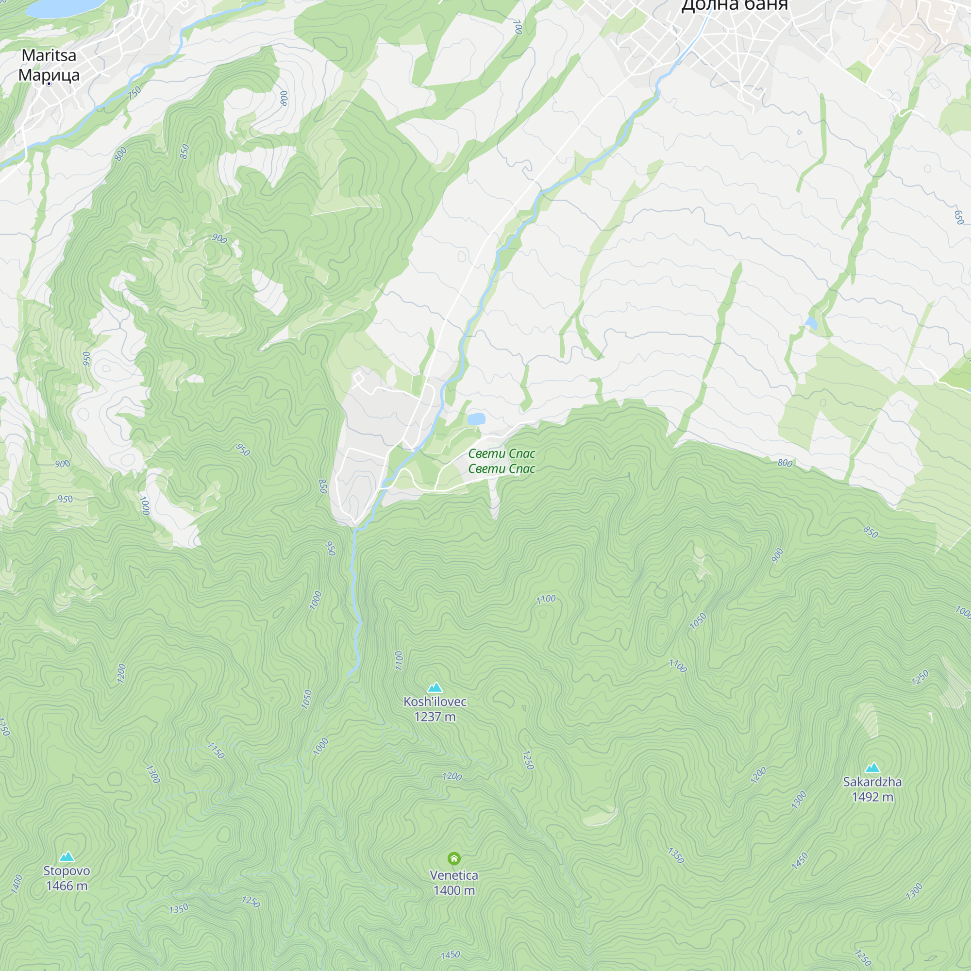 Gerginica map