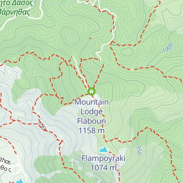 Map of Mountain Lodge Flabouri