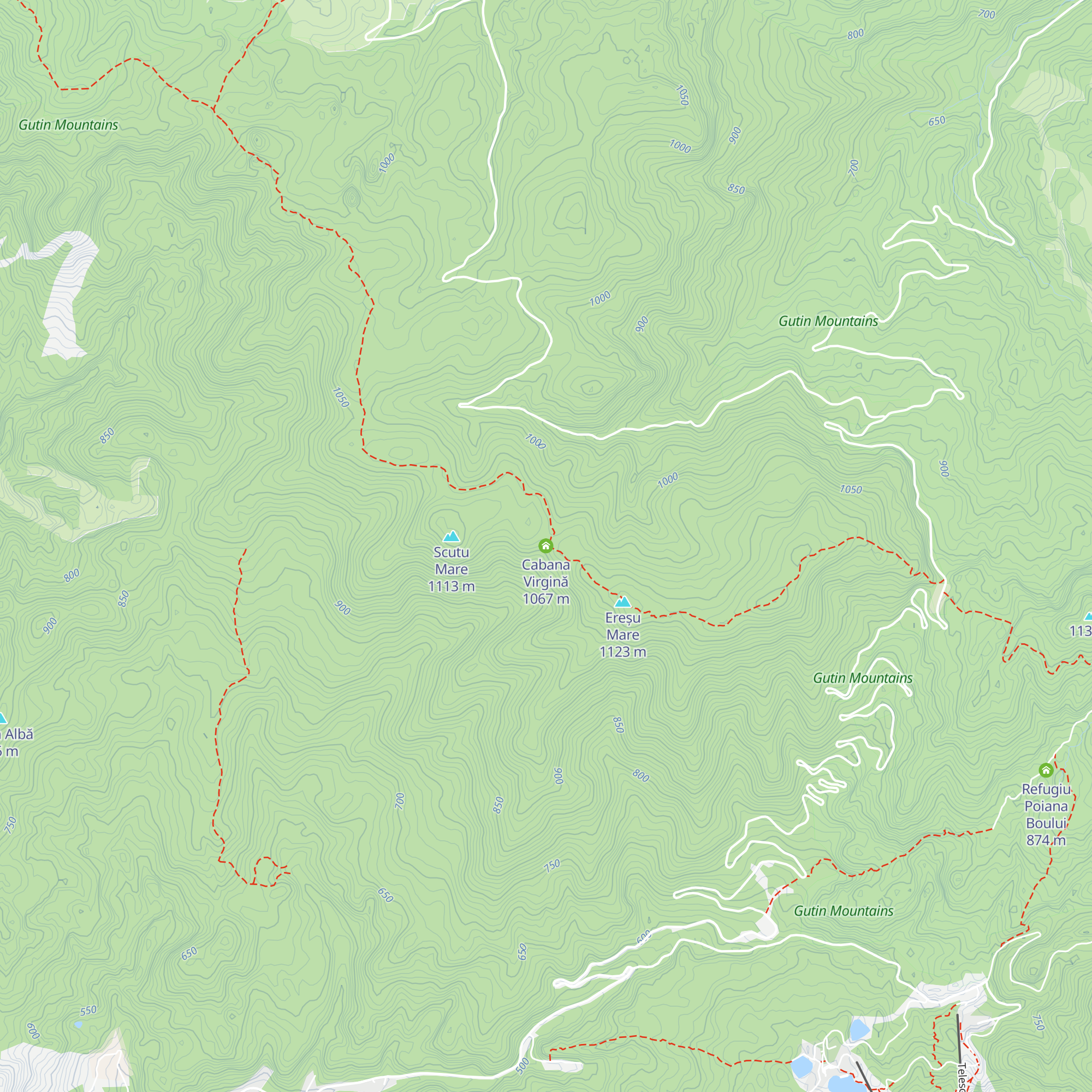 Cabana Virgină map