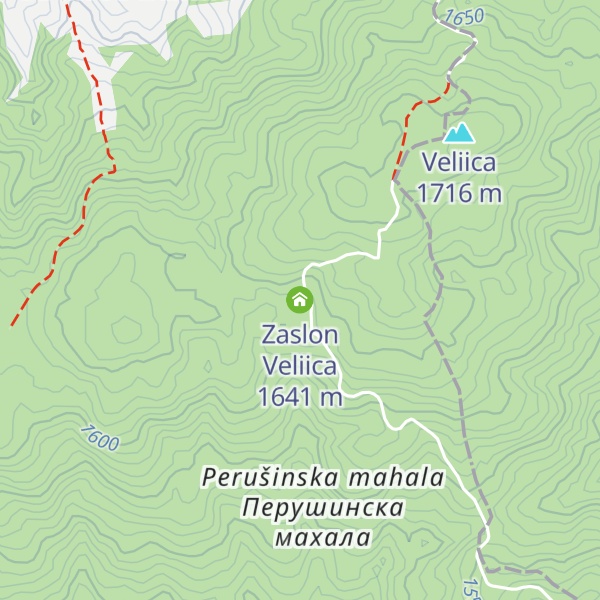 Map of Zaslon Veliica