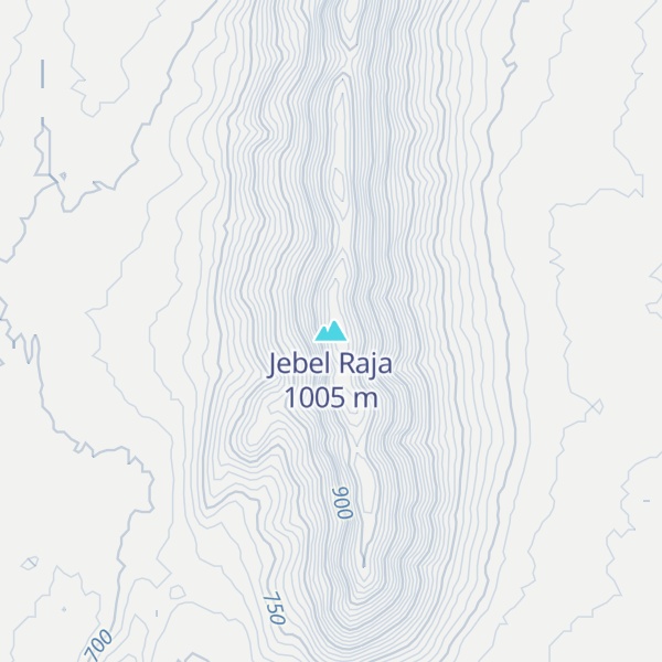 Map of Jebel Raja