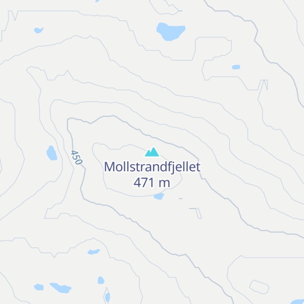 Map of Mollstrandfjellet