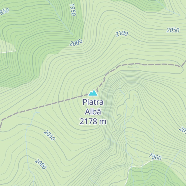 Map of Piatra Albă