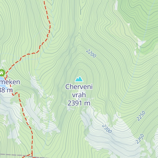 Map of Cherveni vrah