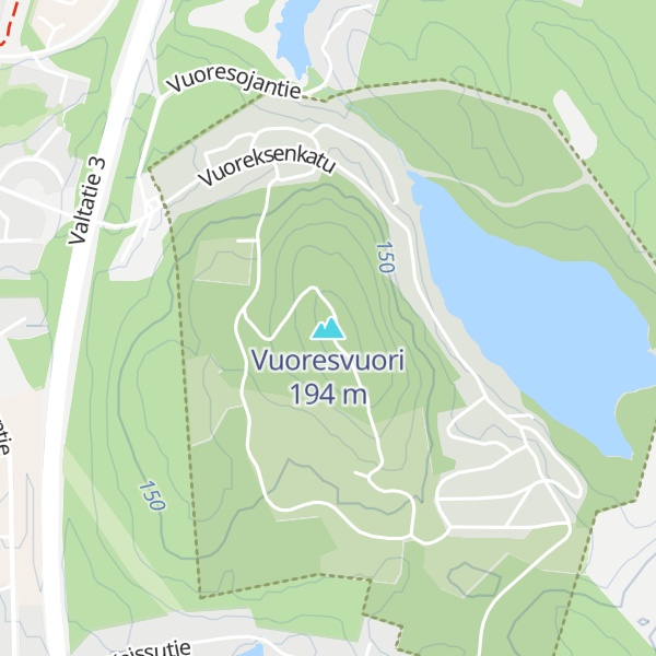 Map of Vuoresvuori