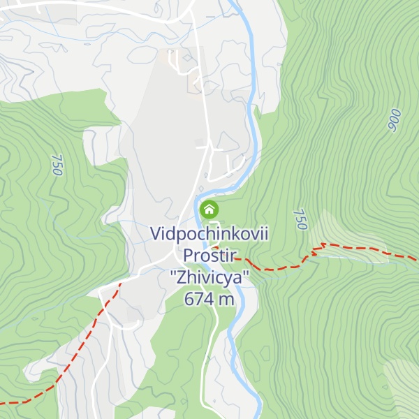 Map of Vidpochinkovii Prostir "Zhivicya"