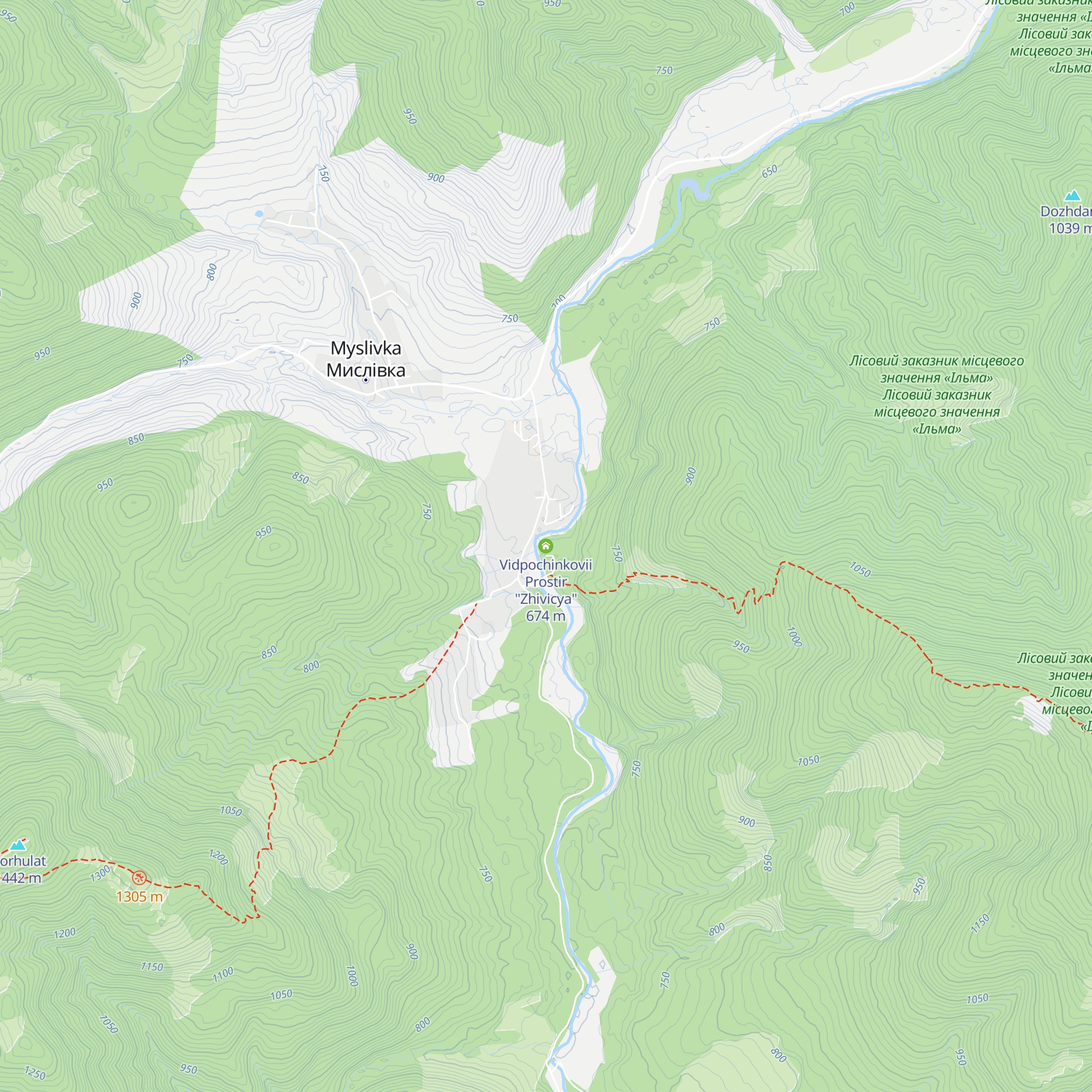 Vidpochinkovii Prostir "Zhivicya" map