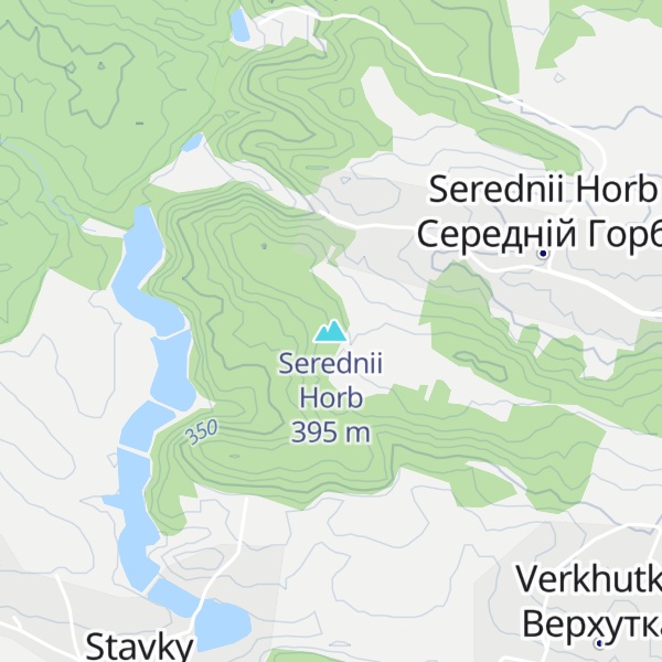Map of Serednii Horb