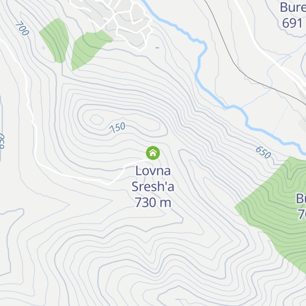 Map of Lovna Sresh'a