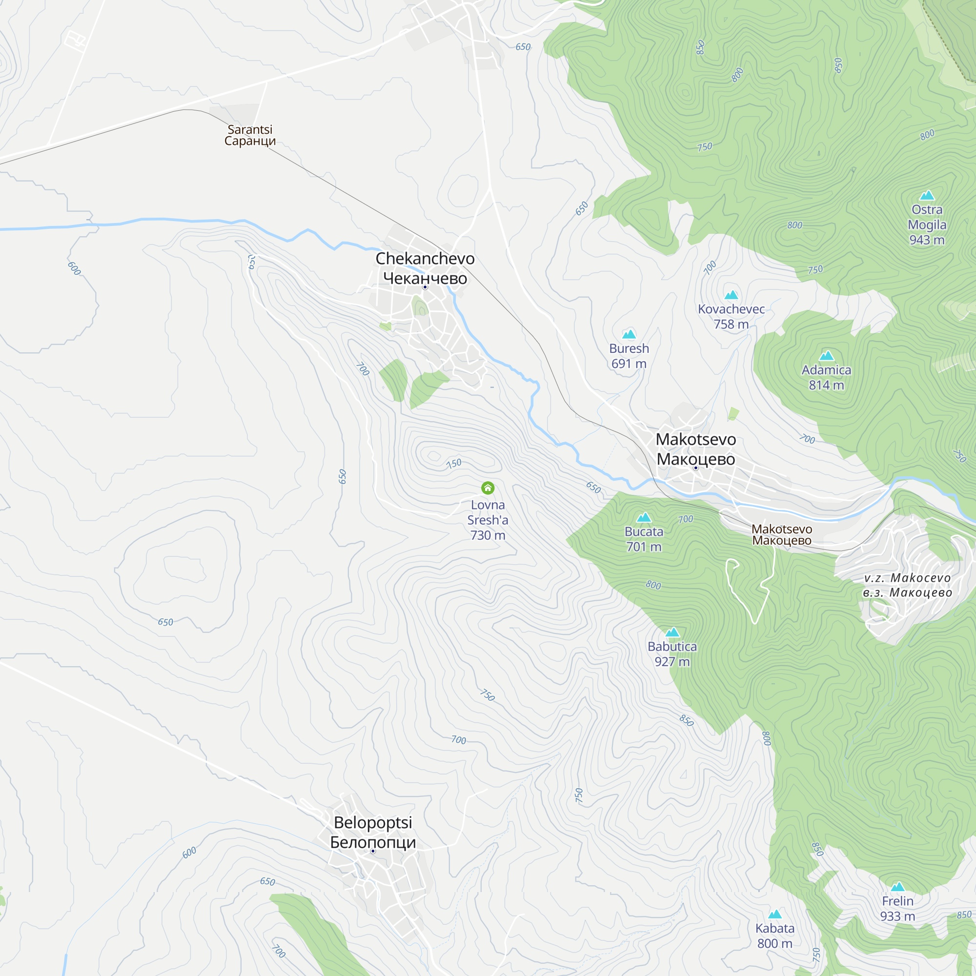 Lovna Sresh'a map