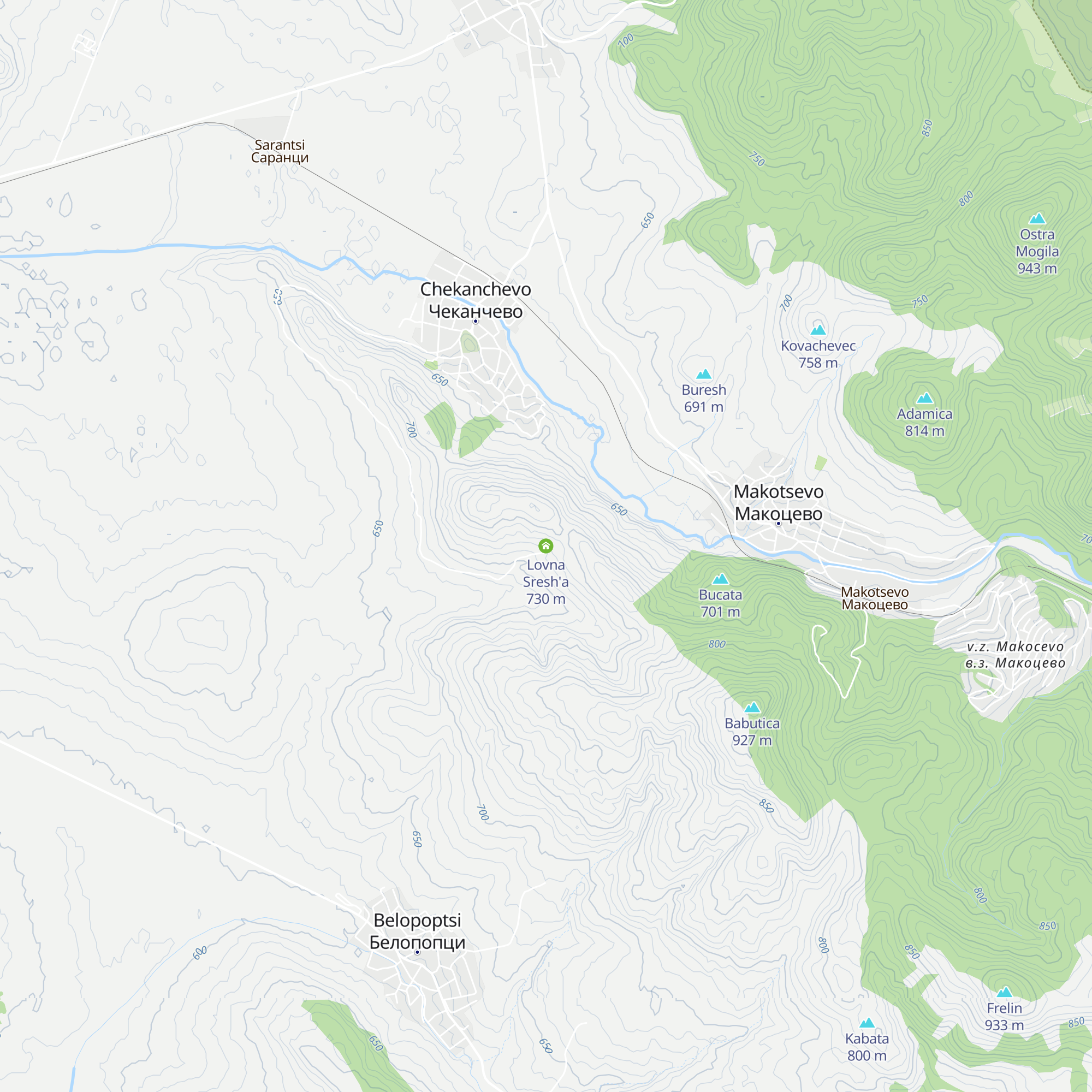 Lovna Sresh'a map