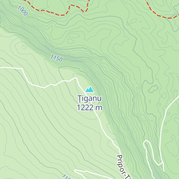 Map of Ţiganu