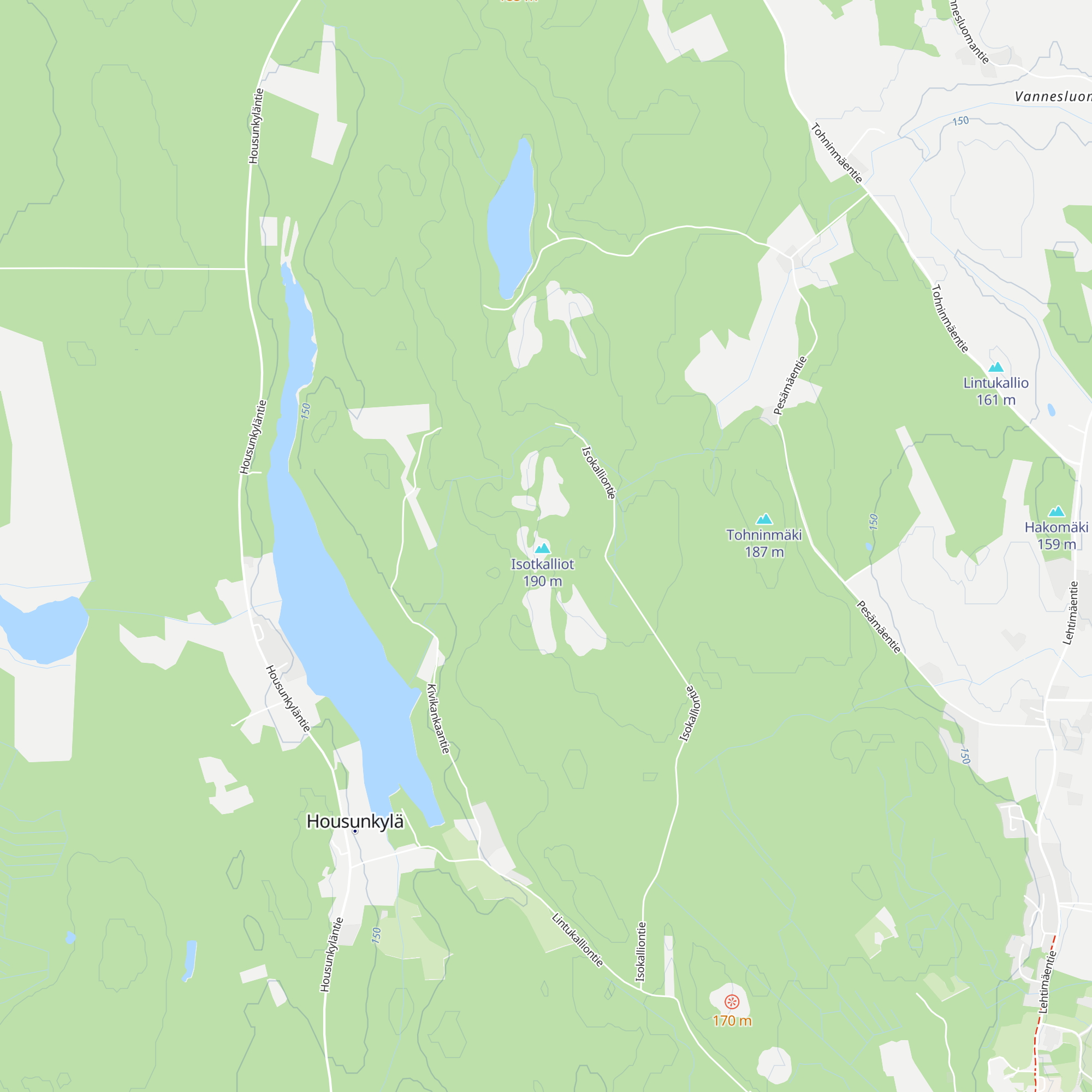 Isokallion Autiotupa map