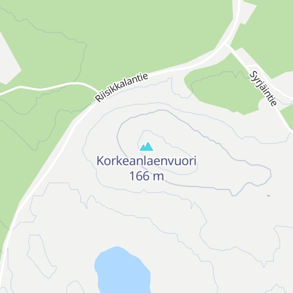 Map of Korkeanlaenvuori