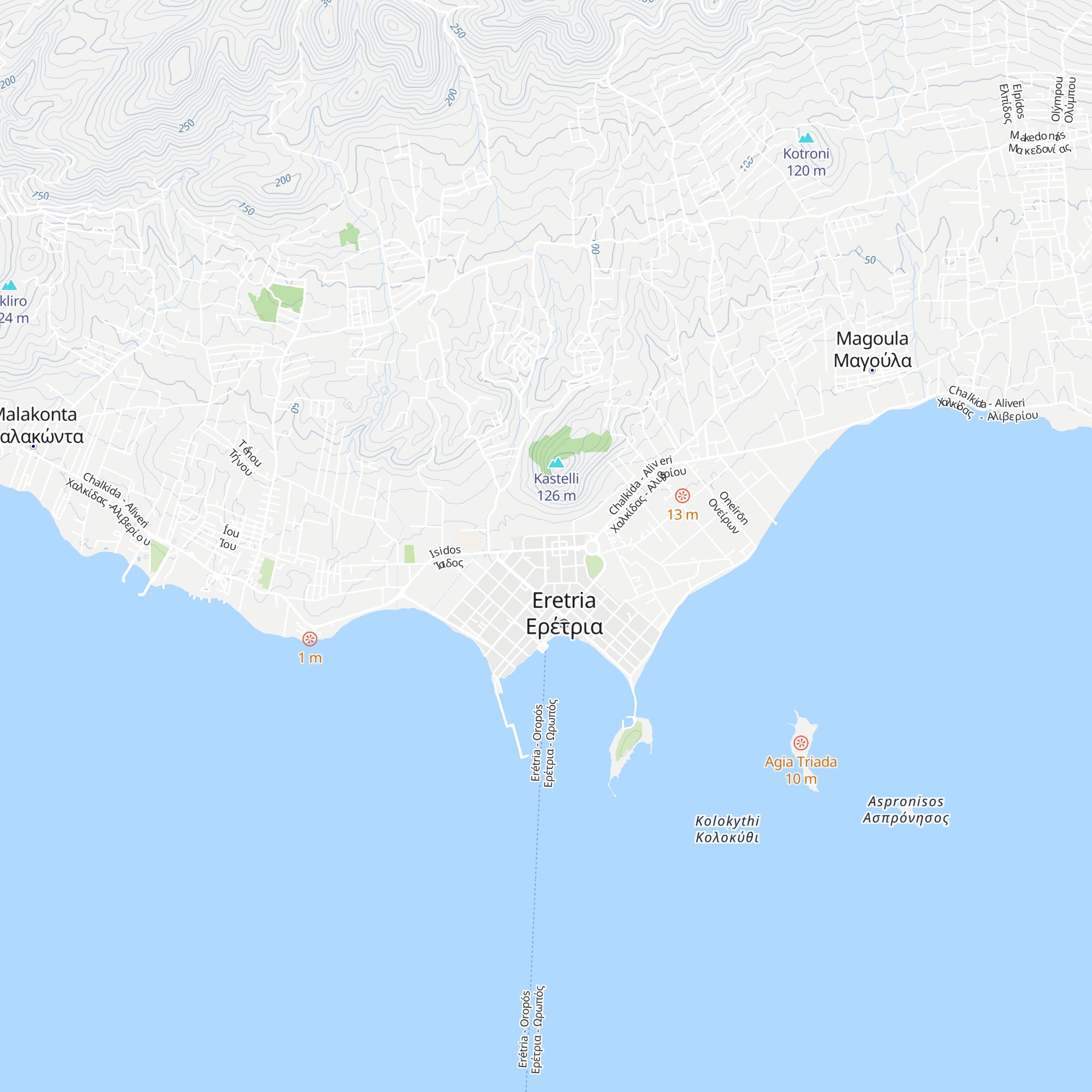 Infocenter Evias map
