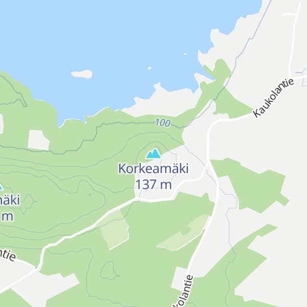 Map of Korkeamäki