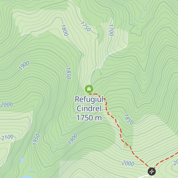 Map of Refugiul Cindrel