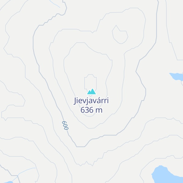 Map of Jievjavárri