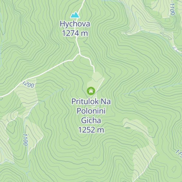 Map of Pritulok Na Polonini Gicha