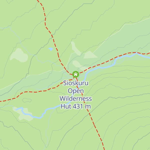 Map of Sioskuru Reservable Wilderness Hut