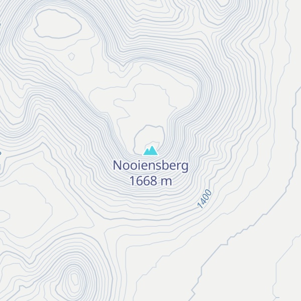 Map of Nooiensberg