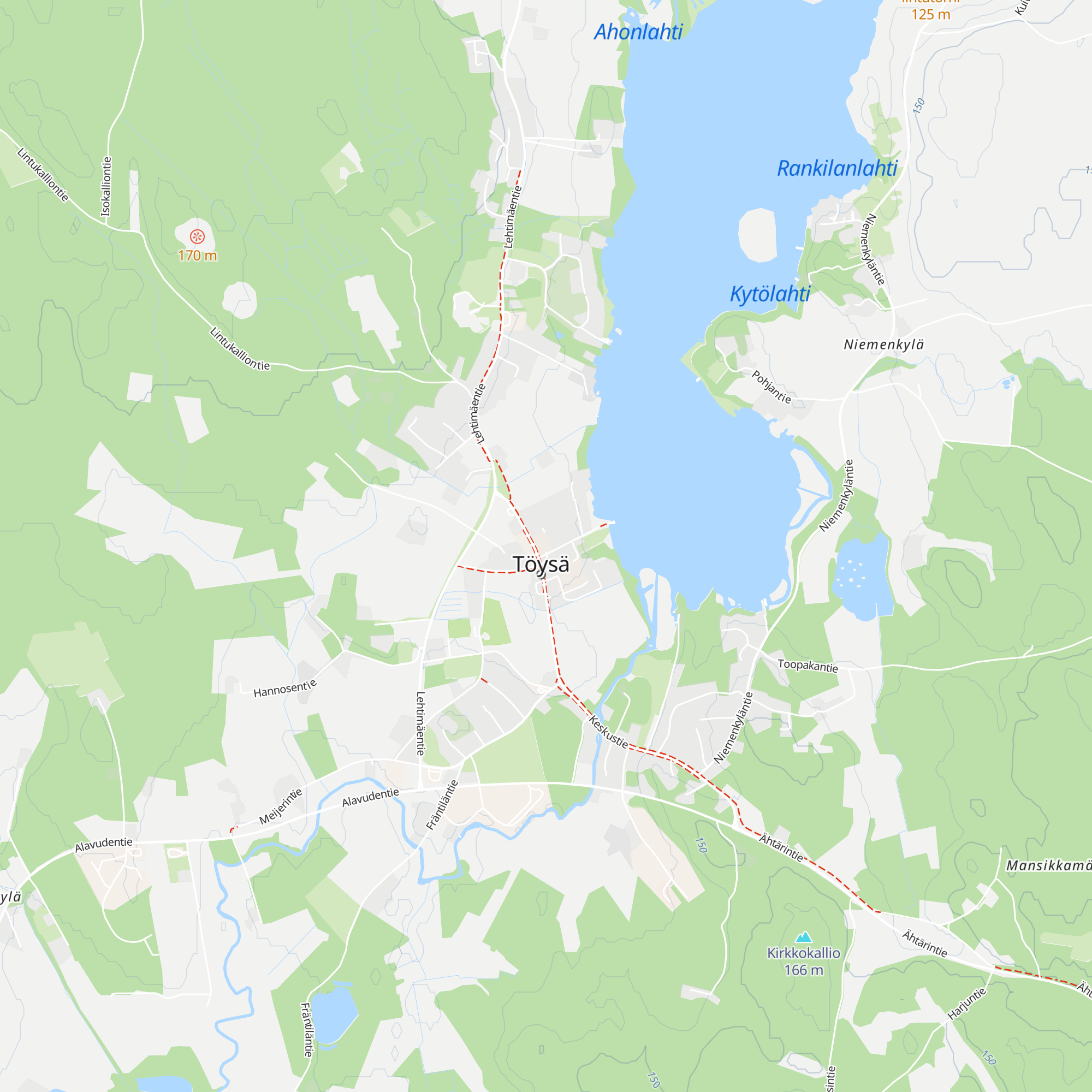 Töysä talo map