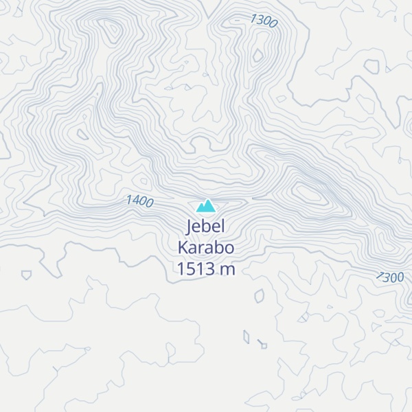 Map of Jebel Karabo