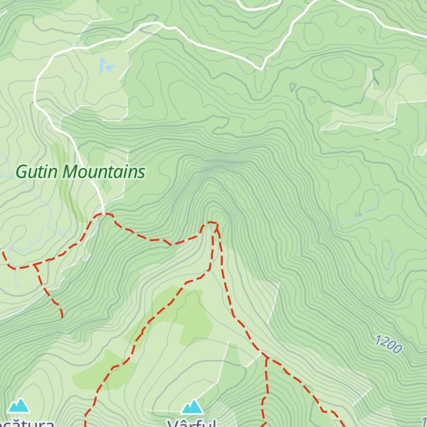 Map of Creasta Cocoșului