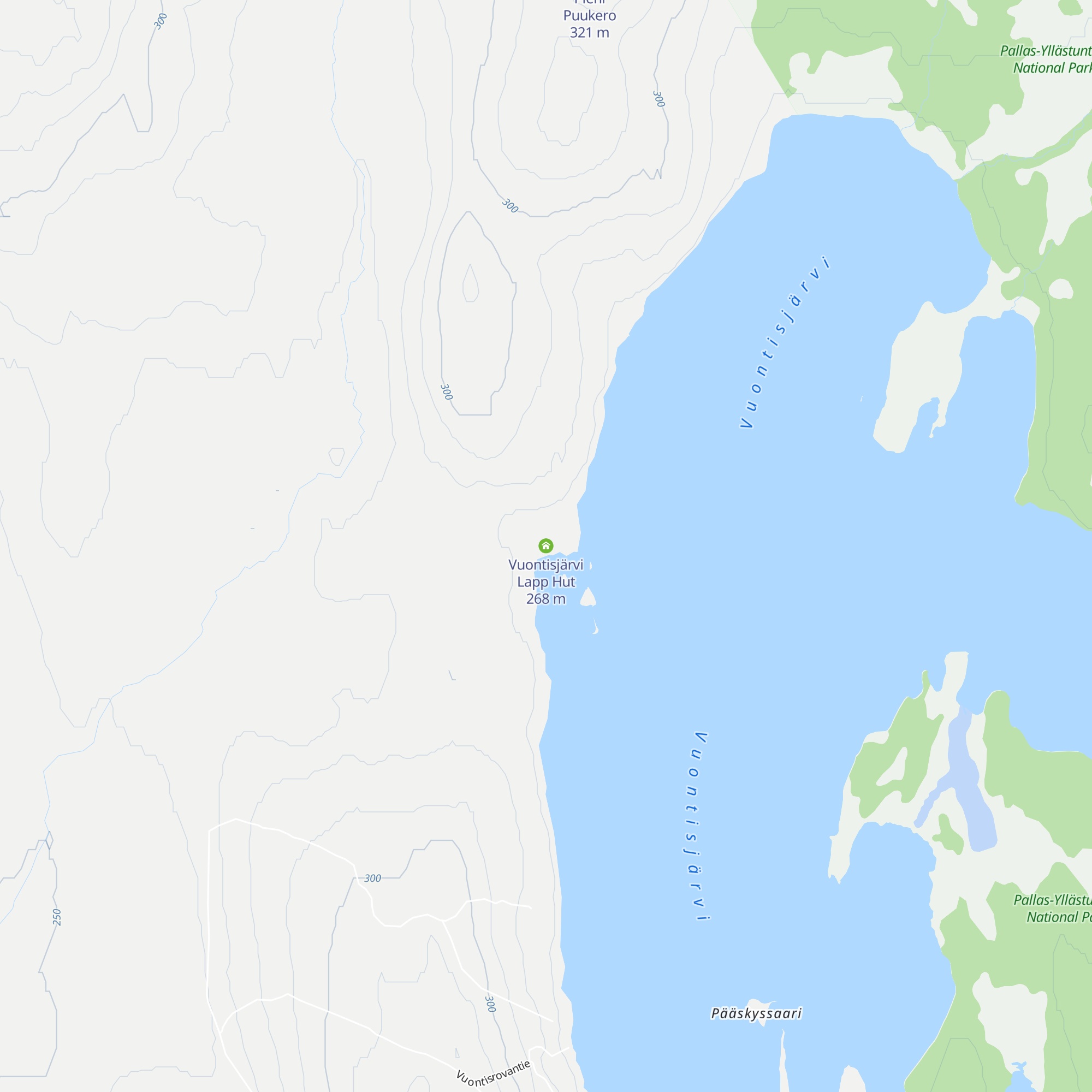 Vuontisjärvi Lapp Hut map