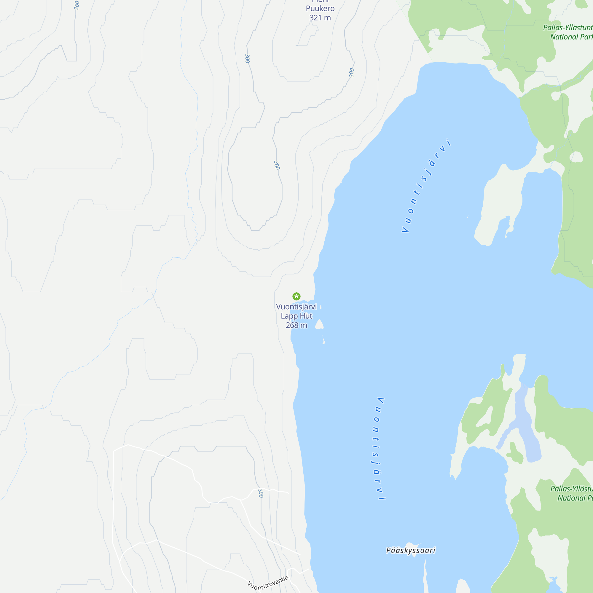Vuontisjärvi Lapp Hut map