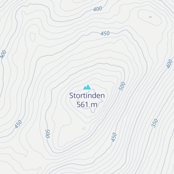 Map of Stortinden