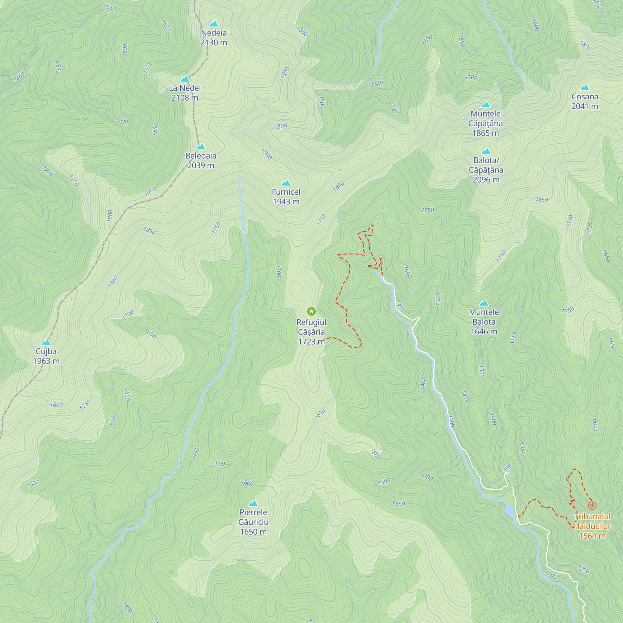 Refugiul Cășăria map