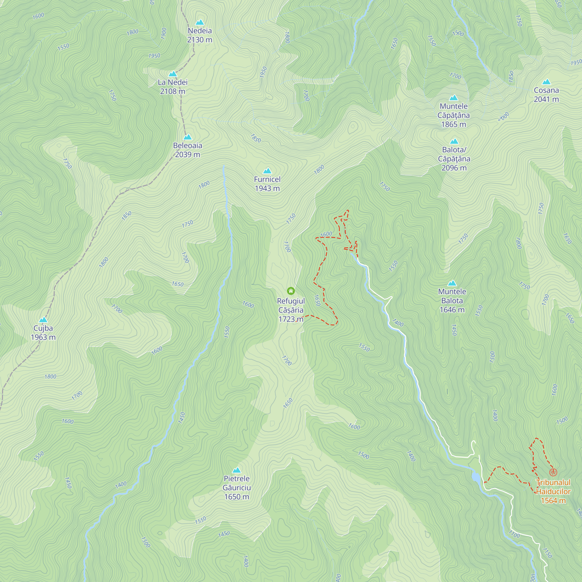 Refugiul Cășăria map