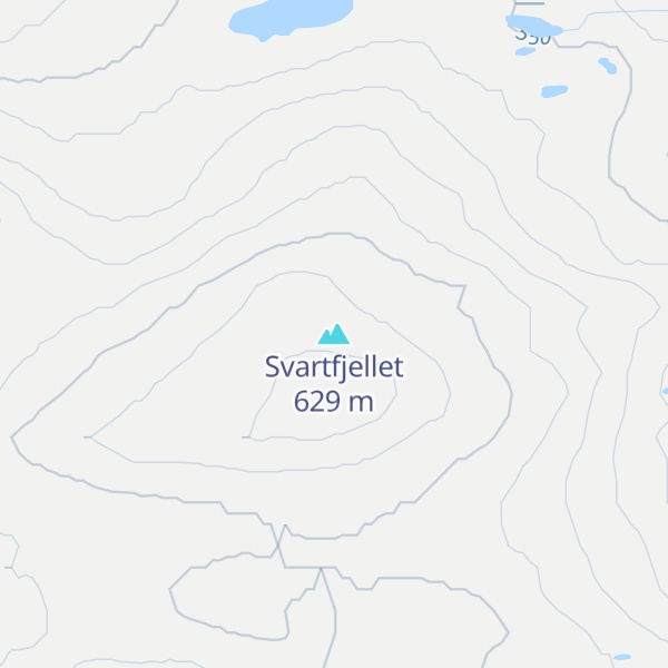 Map of Svartfjellet