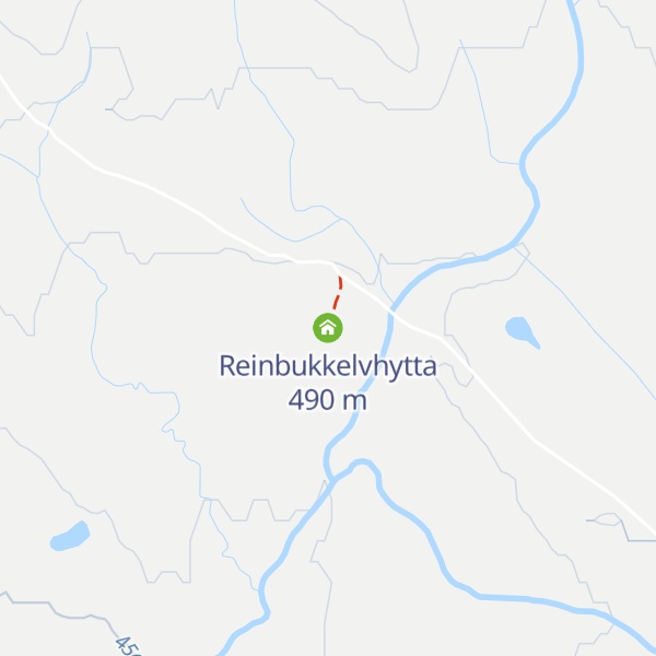 Map of Reinbukkelvhytta