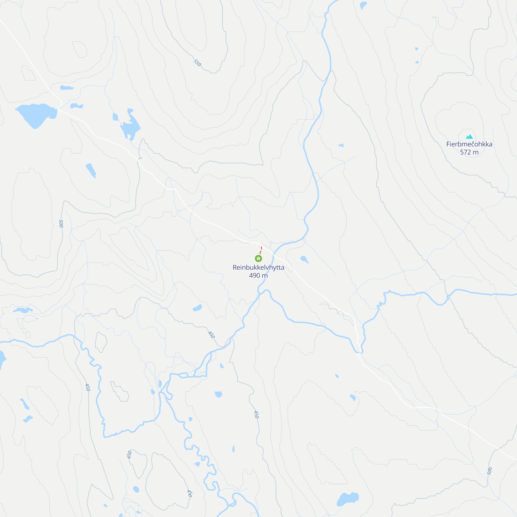 Reinbukkelvhytta map