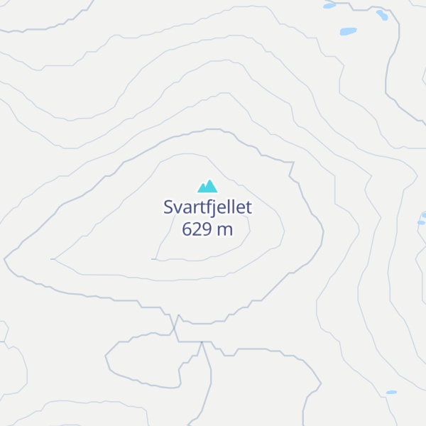 Map of Svartfjellhytta