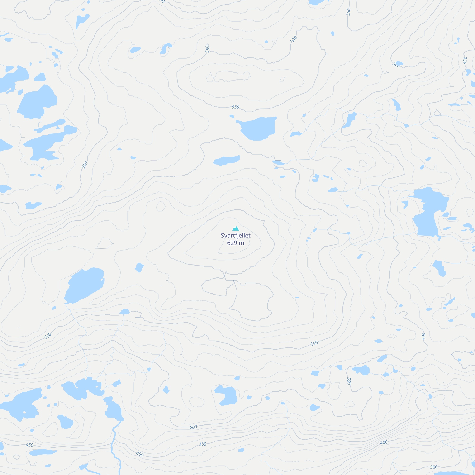 Svartfjellhytta map