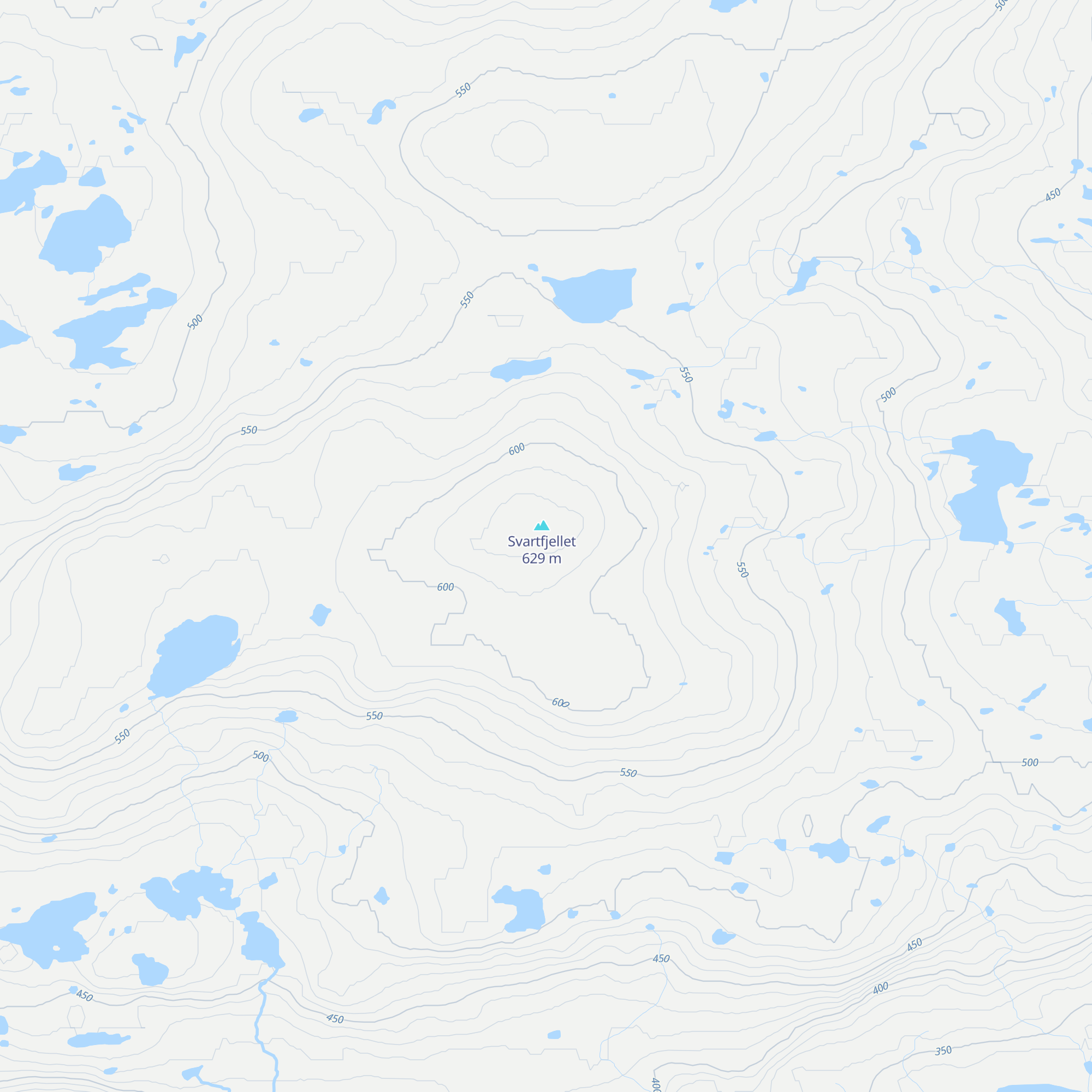 Svartfjellhytta map
