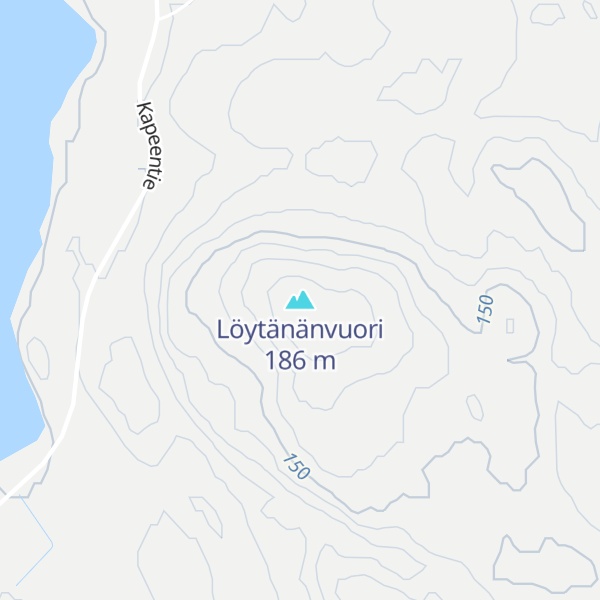 Map of Löytänänvuori
