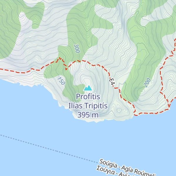 Map of Profítis Ilías Tripitís