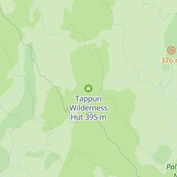Map of Tappuri Wilderness Hut