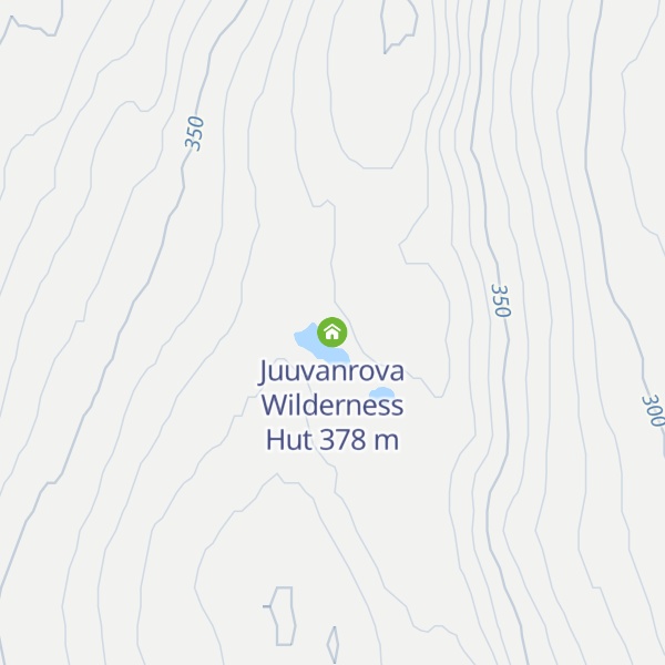 Map of Juuvanrova Wilderness Hut