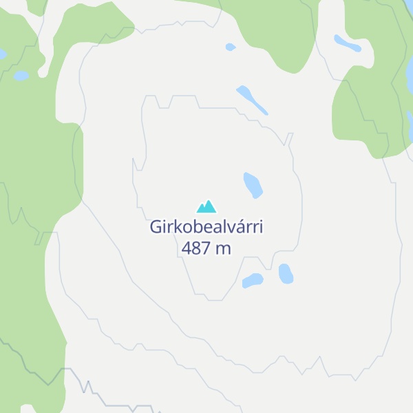 Map of Girkobealvárri