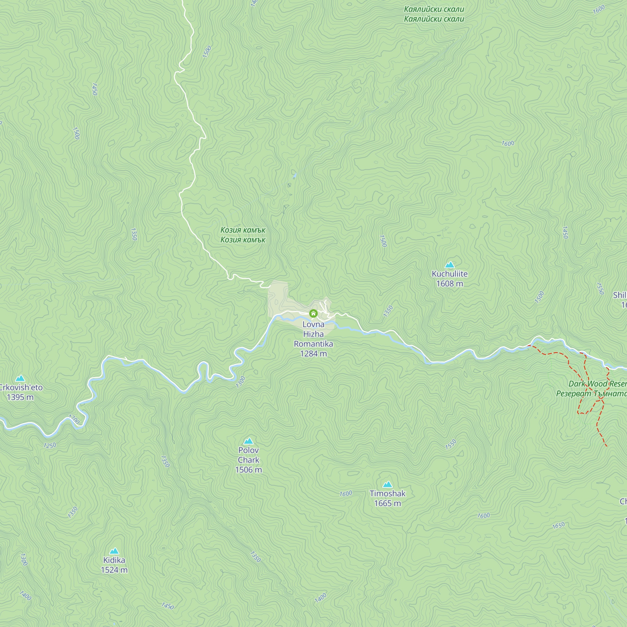 Lovna Hizha Romantika map