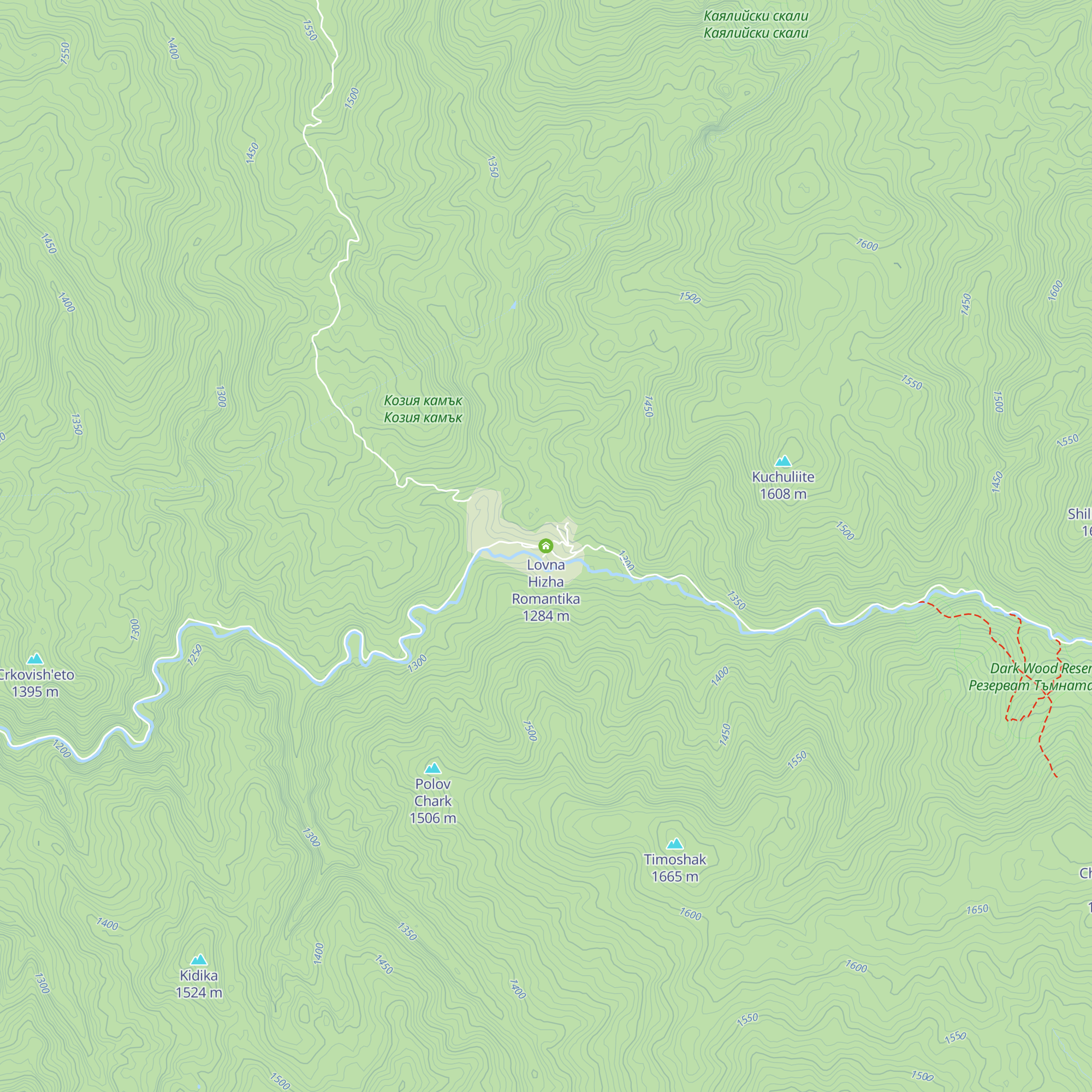 Lovna Hizha Romantika map