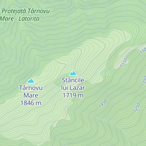 Map of Stâncile lui Lazar